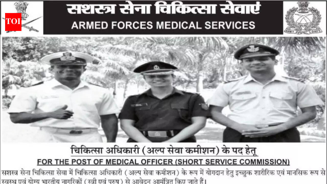 Indian Army AFMS MO 2026 notification released for 100 MBBS SSC posts; check details here