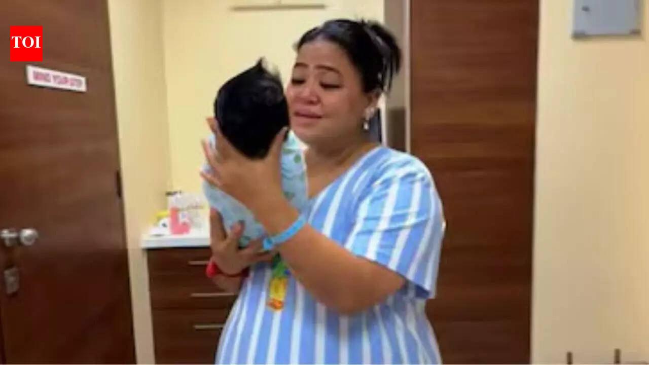 Bharti Singh breaks down watching her two-month-old son Yashveer get his first vaccination; husband Haarsh Limbachiyaa reacts