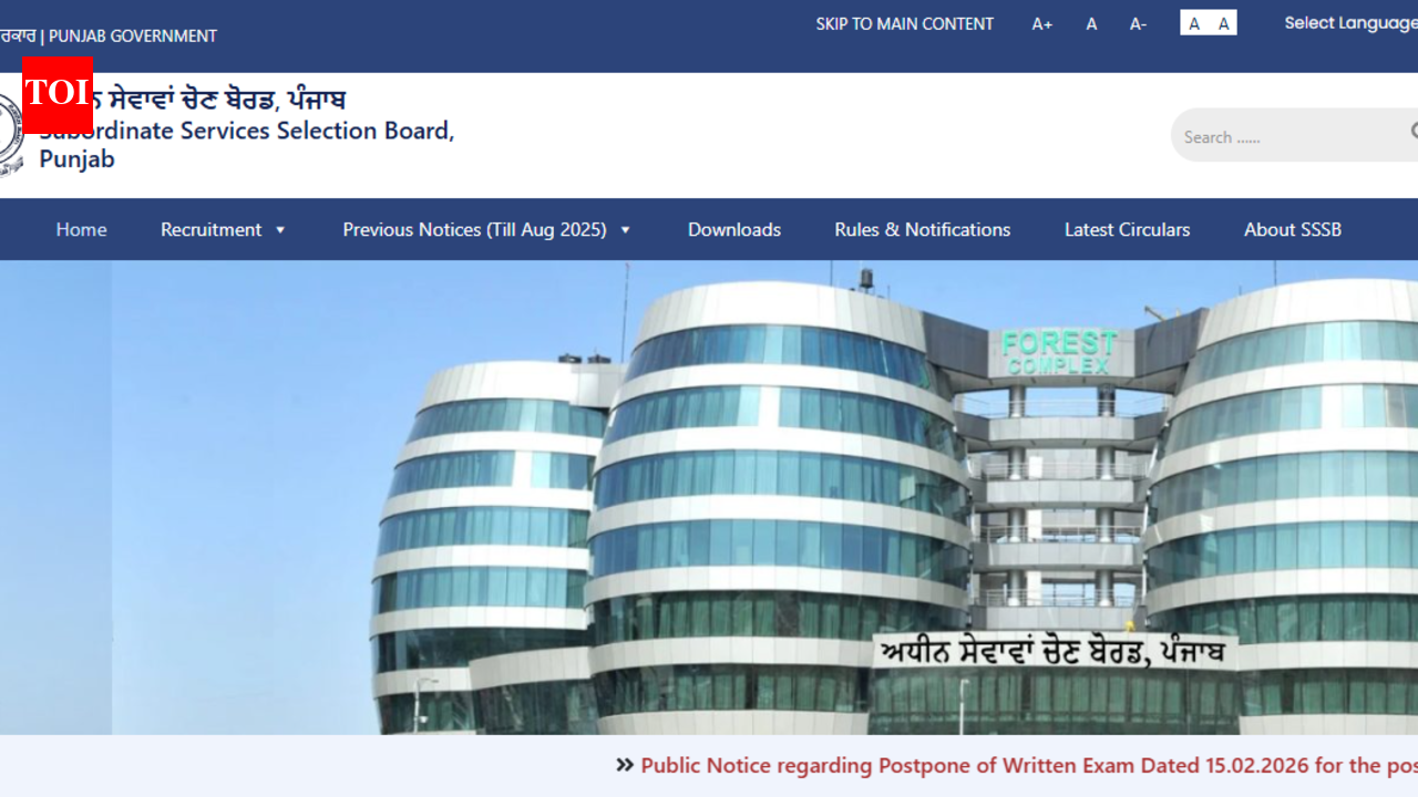 PSSSB Excise Inspector recruitment 2026 registration begins at sssb.punjab.gov.in: Check steps to apply and other details here