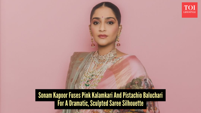 Sonam Kapoor’s dual-weave saree proves Kalamkari and Baluchari belong in the same frame