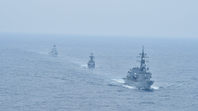 Indian Navy holds exercise with Indonesia and Japan in Andaman Sea