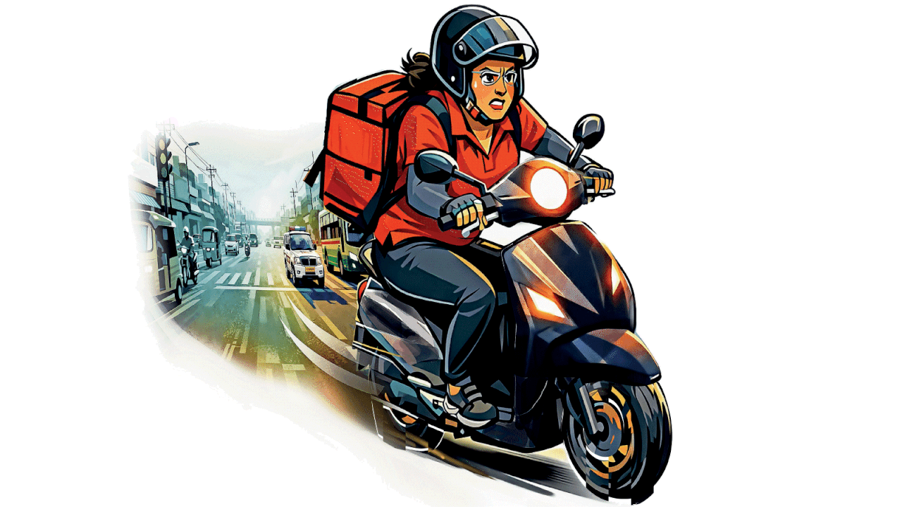 I spent 3 days on the road as a delivery rider. Here's the world I saw