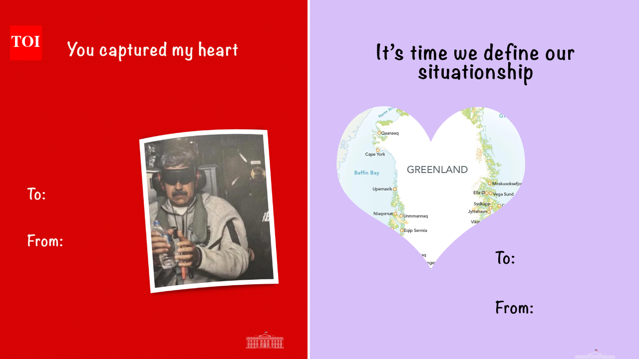 'You captured my heart': White House releases Valentine’s Day cards featuring Nicolás Maduro, Greenland and more