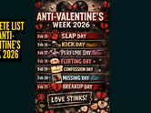 Anti-Valentine&rsquo;s week full list 2026: From Breakup Day to Slap Day, all the 7 days explained