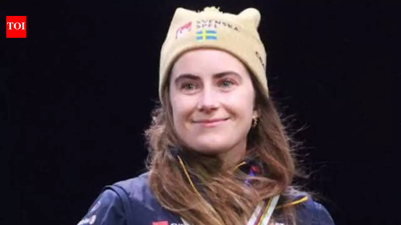 2026 Winter Olympics: Ebba Andersson races on one ski after crash before Sweden’s relay silver comeback