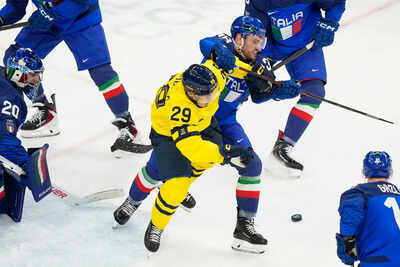 Team Italy forward Cristiano DiGiacinto suspended for one game for a blindside hit on Martin Fehervary