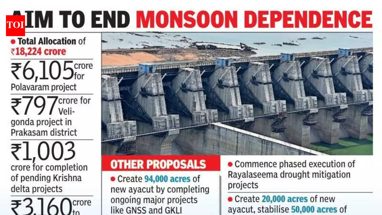 Water resources dept gets Rs 18,224 crore to boost irrigation infra in ...