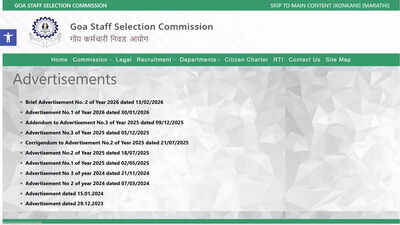  GSSC releases 722 Group C vacancies, online applications from February 20