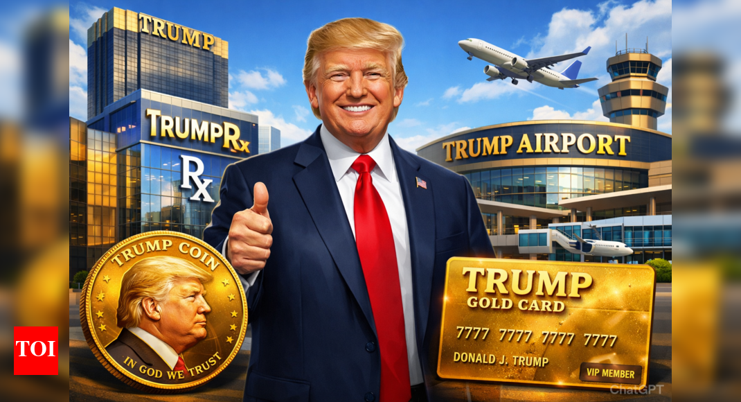 Name's Trump. Donald J Trump: US president's blitz to stamp his name on America ... and beyond