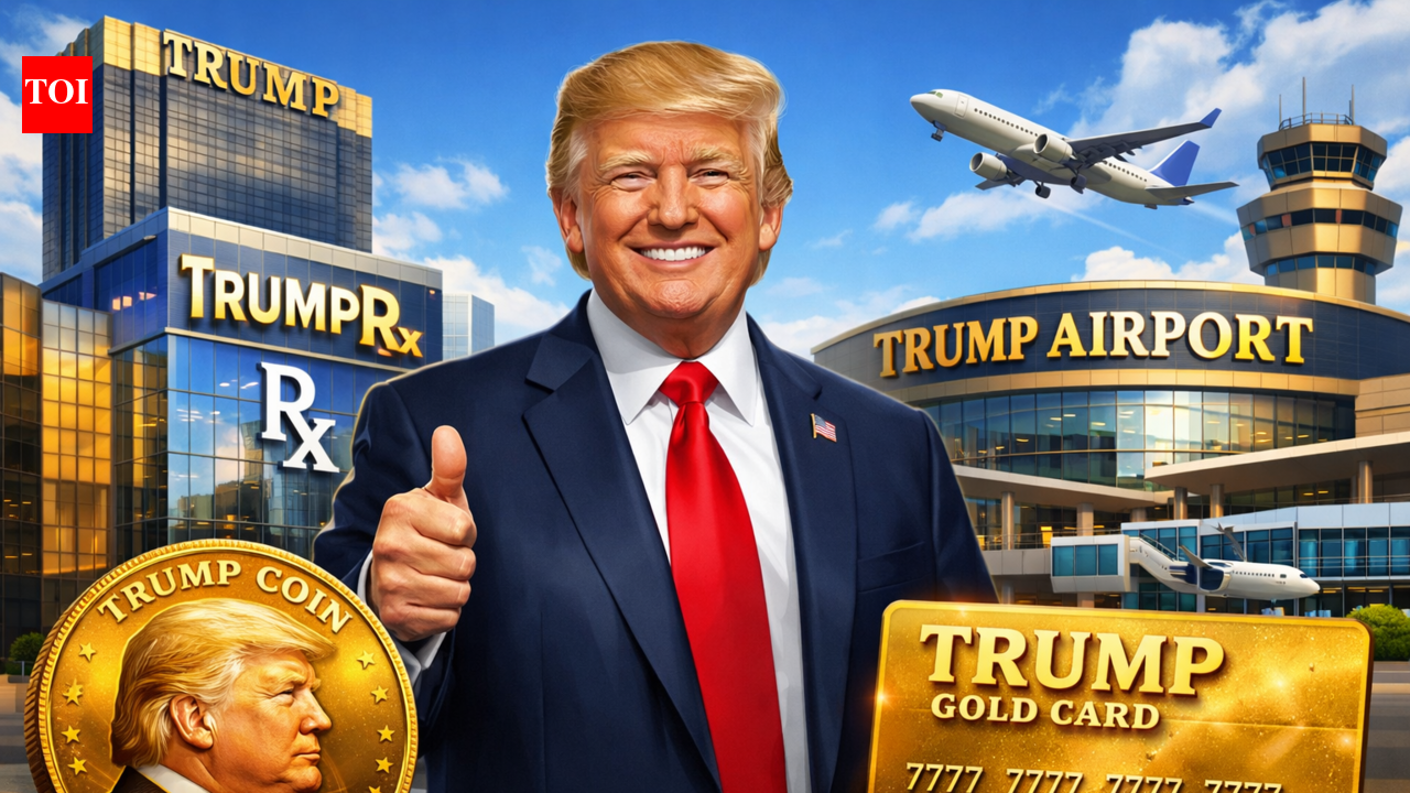 Name's Trump. Donald J Trump: US prez's blitz to stamp his name on America ... and beyond