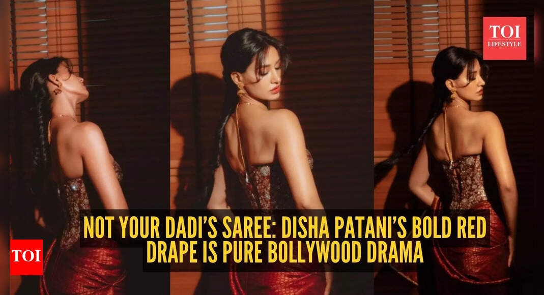 ₹5.5 lakh red saree and a corset twist: Disha Patani just rewrote desi glam rules