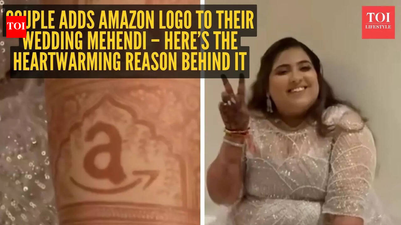 Couple adds Amazon logo to their wedding mehendi – here’s the heartwarming reason behind it