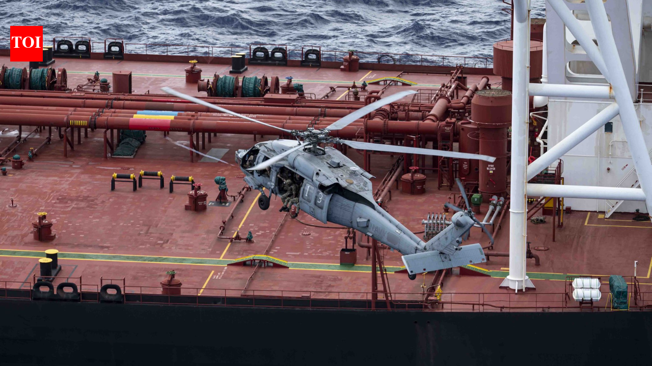 International waters are not sanctuary': US forces intercept sanctioned  Venezuelan ship Veronica III in Indian Ocean — video - The Times of India