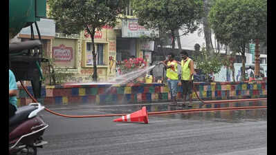 Vijayawada Municipal Corporation adopts road washing strategy to improve AQI