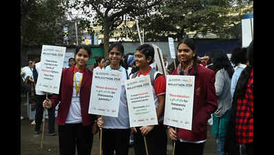 Walkathon focus on cancer & thalassaemia awareness