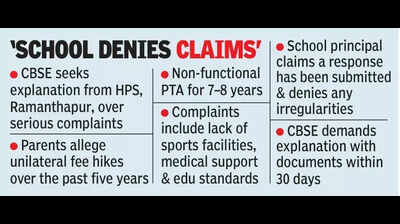 CBSE issues notice to school over fee hikes & lack of PTA