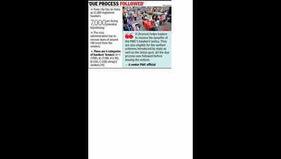 Hawkers oppose PMC’s blacklisting move, demand vending committee meeting