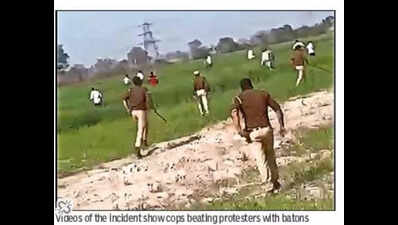 Farmers, police clash at Tronica City waste plant protest in Ghaziabad, 2 cops injured