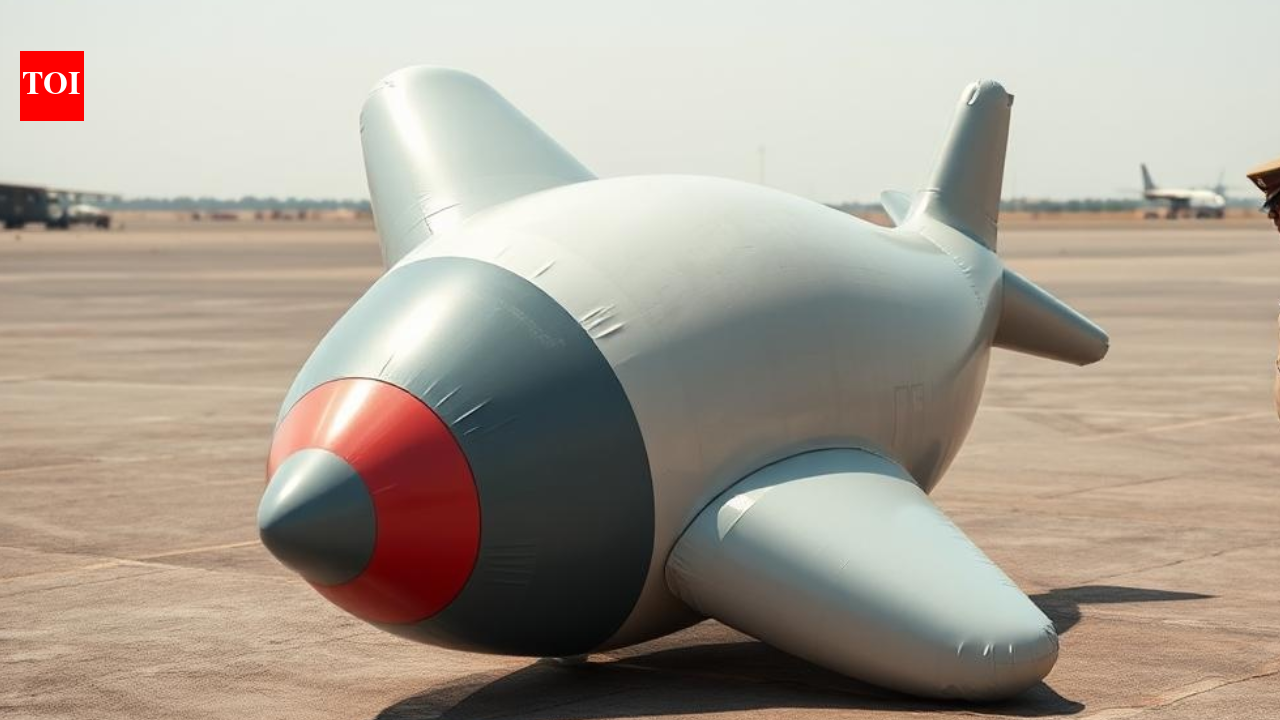 Suspicious aeroplane-shaped balloon with 'Pakistan markings' found at Agra IAF station