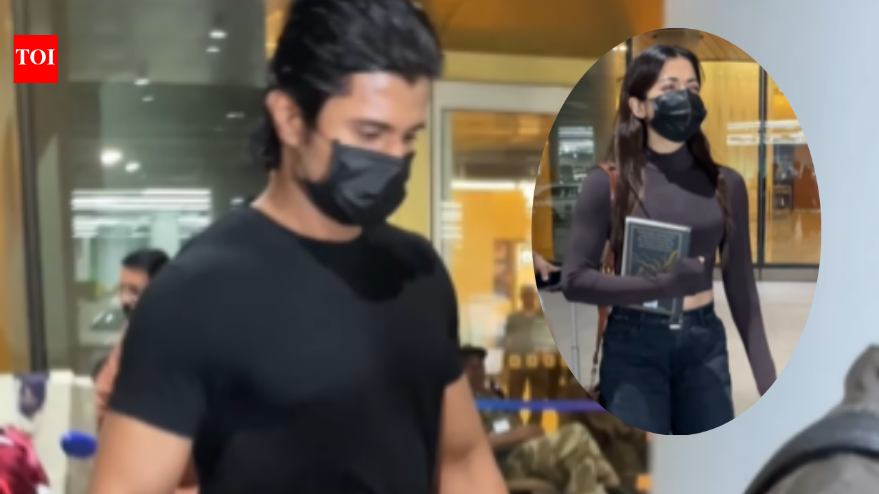Vijay Deverakonda and Rashmika Mandanna SPOTTED at Mumbai airport amid wedding buzz; fans ‘ favorite couple forever’