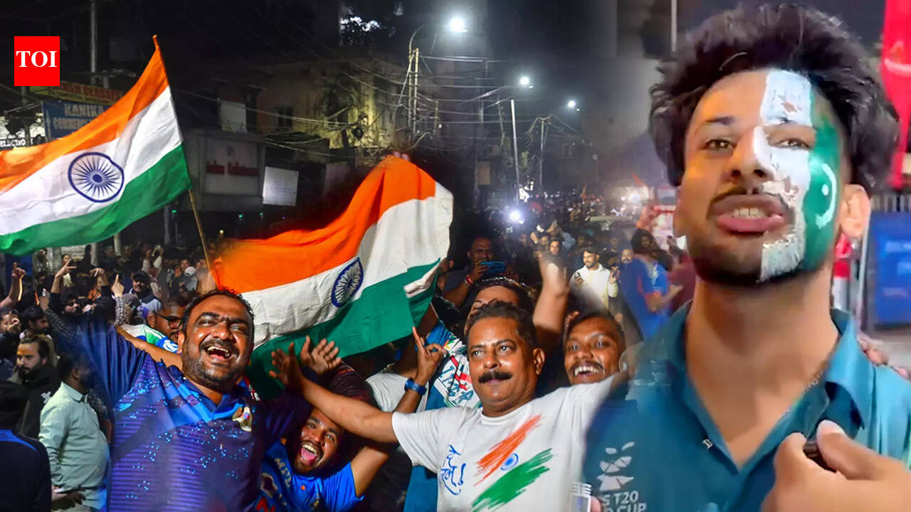 Indian Fans Celebrate As India Smashes Pakistan In T20 WC Clash, Pak Fans Voice Disappointment