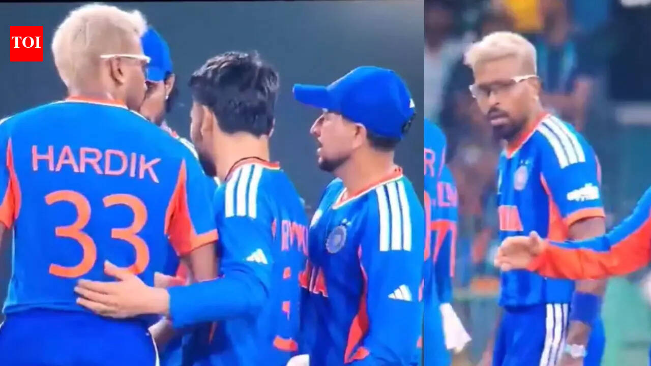 Watch: Pandya lashes out at Kuldeep during India's win over Pakistan