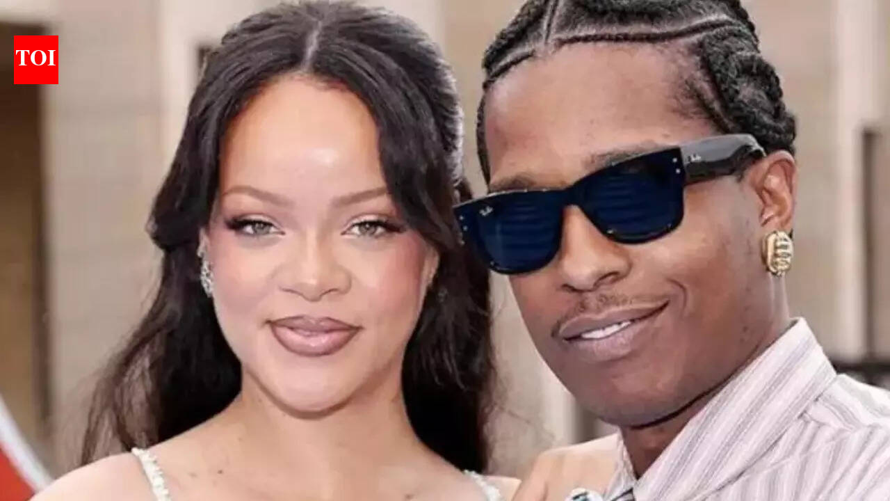Rihanna attends beau A$AP Rocky’s fashion show, faces an outfit malfunction