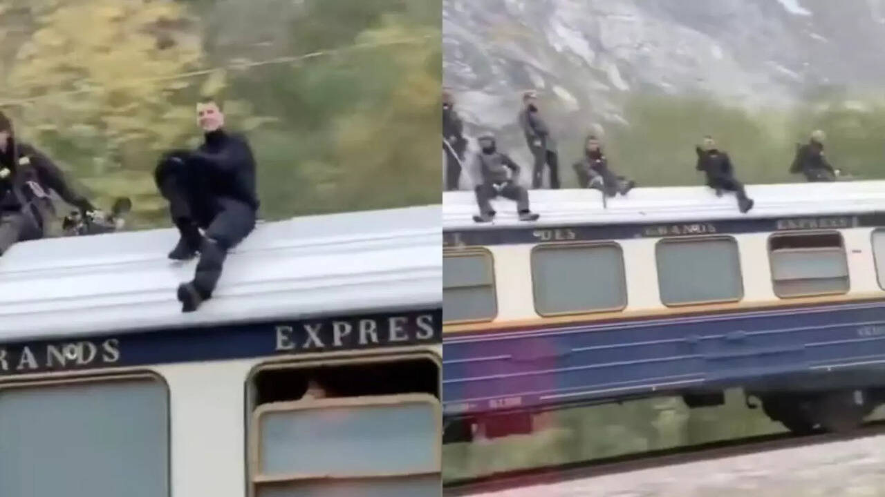 Tom Cruise Seen Chilling on a High-Speed Train, Waving at Fans - Is ...