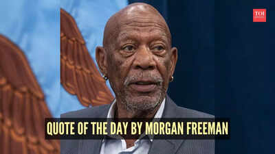Quote of the day by Morgan Freeman: "Self-control is strength. Calmness is mastery. You have to…"
