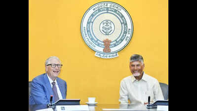 Bill Gates visits Amaravati, lauds AP’s tech-driven governance