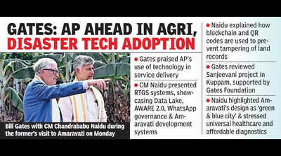 Bill Gates visits Amaravati, lauds AP’s tech-driven governance
