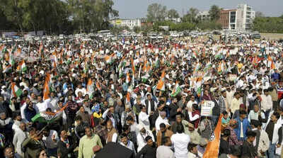 Congress protests in Doon over ‘law, order situation’