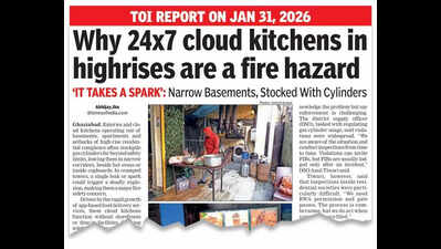 62 cloud kitchens in Gzb, only 5 with NOCs, finds fire dept survey