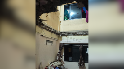 3 injured after 5th-floor slab crashes onto lower flat in Thane