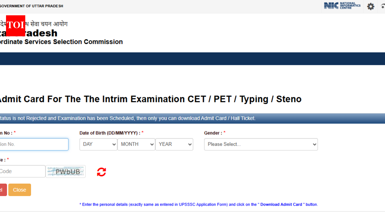 UPSSSC Enforcement Constable PET admit card 2026 released at upsssc.gov.in: Direct link to download hall ticket here