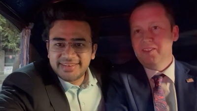 ‘Bengaluru is crown jewel of India–US partnership’: Tejasvi Surya after late-night auto ride with US envoy