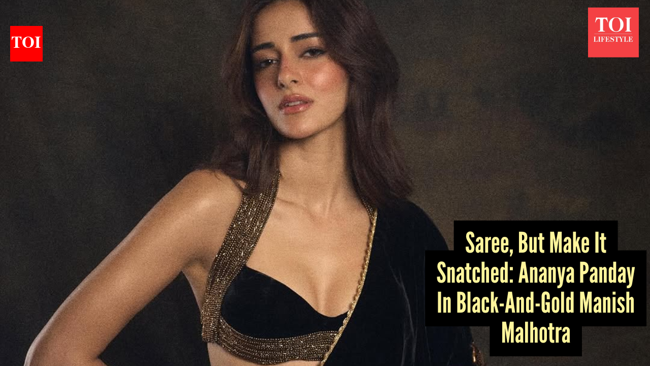 Ananya Panday’s corset-style Manish Malhotra saree is where old-world opulence meets it-girl edge