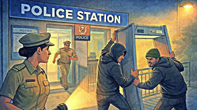 Thieves try to loot police station gear under cops' noses in Delhi