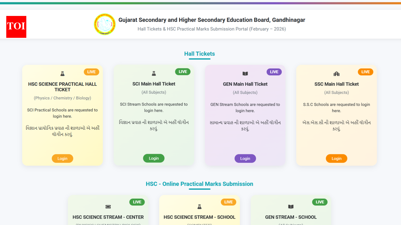 गुजरात बोर्ड कक्षा 10 और 12 के प्रवेश पत्र जारी: हॉल टिकट डाउनलोड करने के लिए सीधा लिंक यहां |