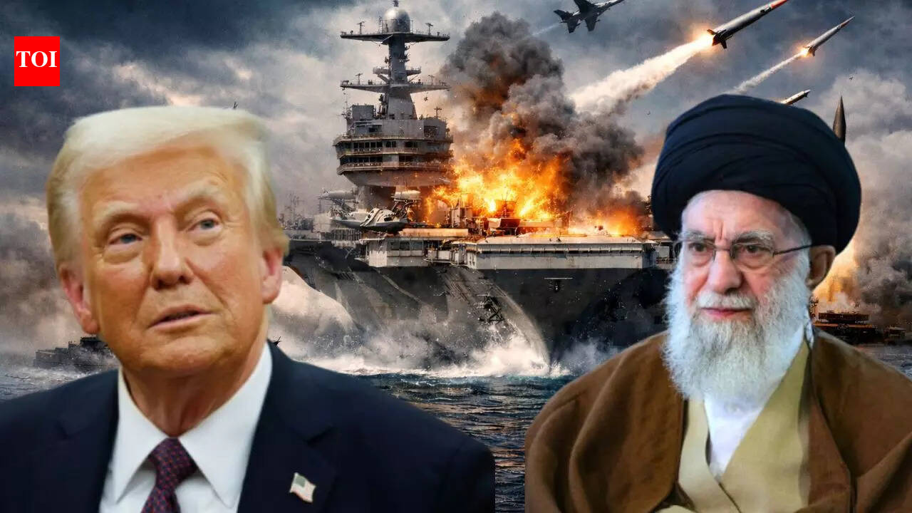 Warship can be sent to sea floor': Khamenei's warning to US raises question  — can Iran sink US supercarrier USS Gerald R Ford? - The Times of India