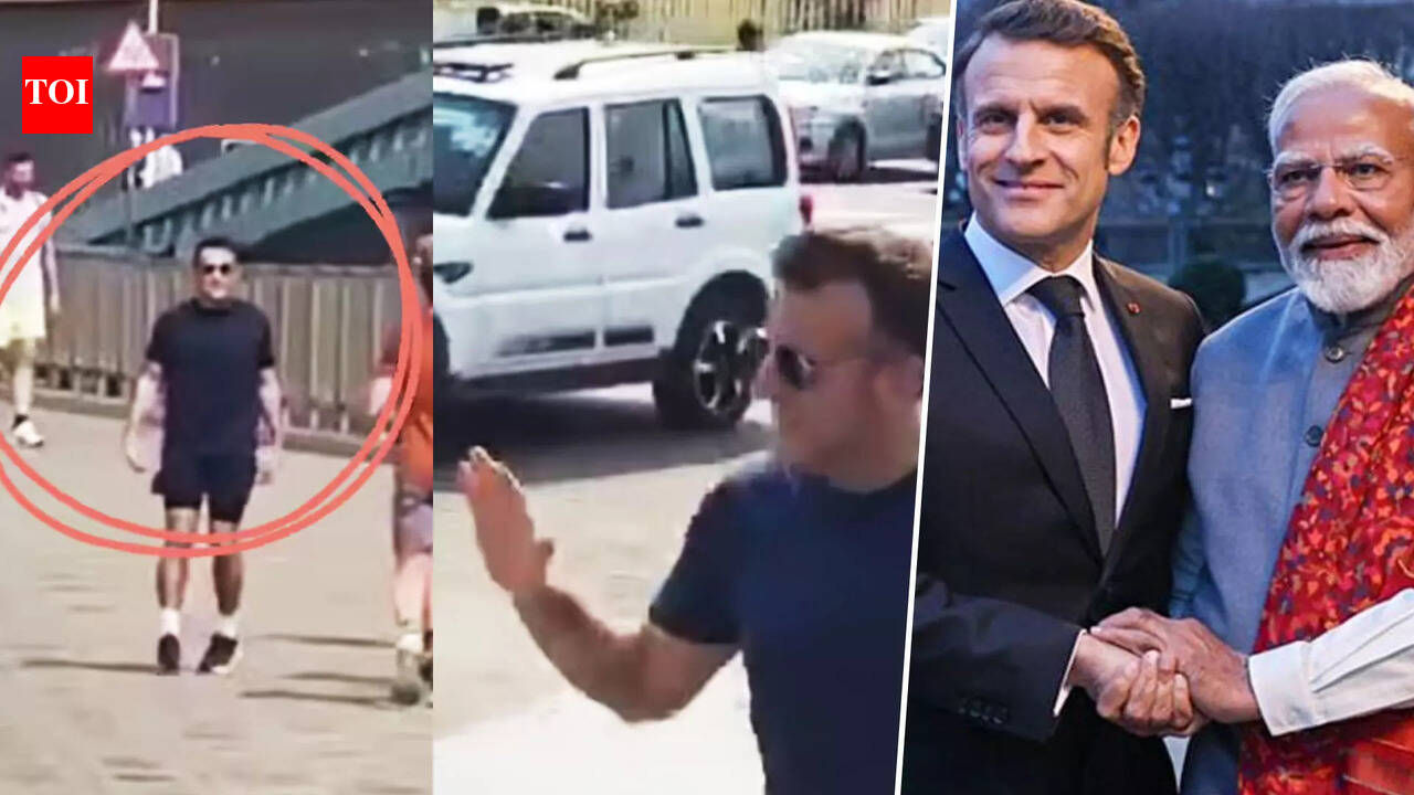 Watch Macron’s Diary Unfold: Jog, 26/11 Homage And High-Stakes Meet With PM Modi