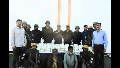 203kg of suspected narcotics seized from Iranian speedboat off Porbandar coast