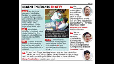 Snatchers decamp with gold ornaments worth lakhs from cop’s mom & store