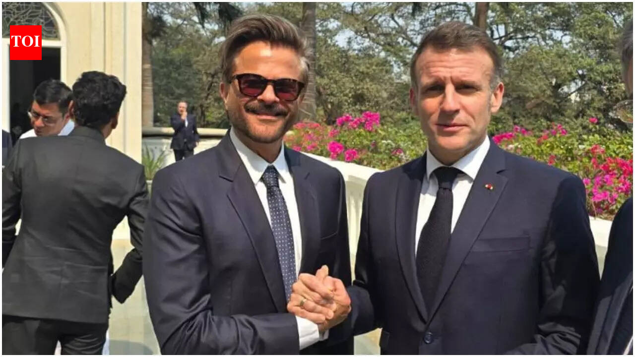 Anil poses with French Prez; netizens say, 'CM Shivaji Rao'