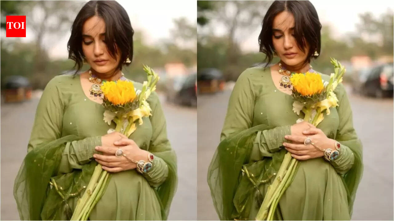 Mom-to-be Surbhi Jyoti glows as she proudly flaunts her baby bump; see pics