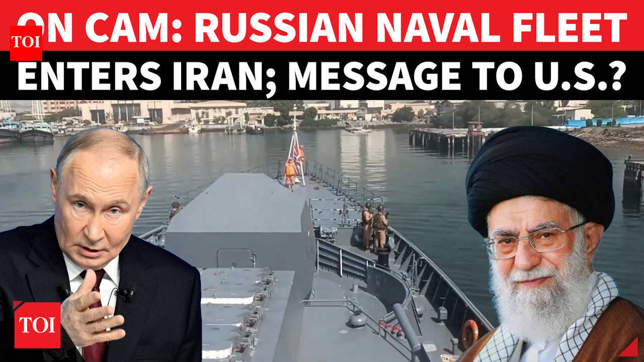 On Cam: Russian Warship Joins Iranian Navy In Strait Of Hormuz Showdown Amid U.S. Threat | WATCH
