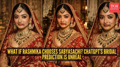  We asked ChatGPT how Rashmika Mandanna will look as a Sabyasachi bride