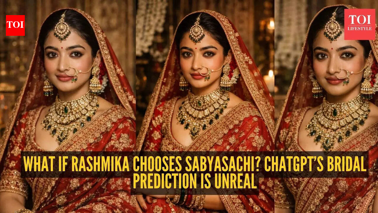 Rashmika Mandanna-Vijay Deverakonda wedding: We asked ChatGPT how Rashmika Mandanna will look as a Sabyasachi bride