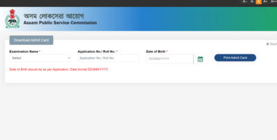 APSC JE admit card 2026 released at apscrecruitment.in: Direct link to download hall tickets here