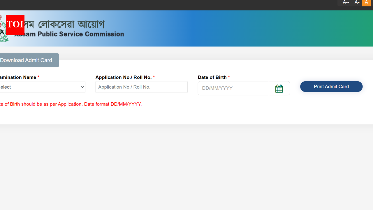 APSC JE admit card 2026 released at apscrecruitment.in: Direct link to download hall tickets here